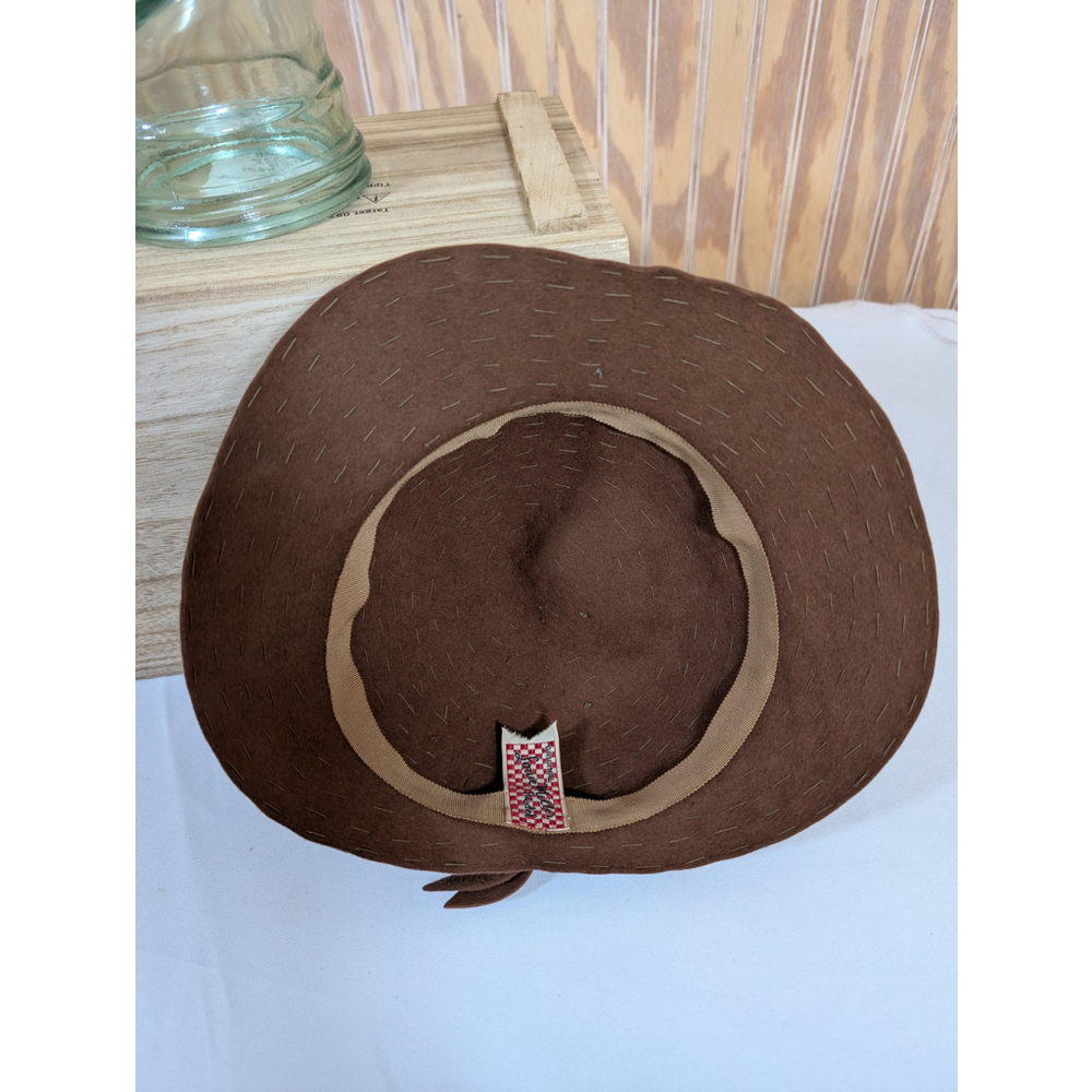 Vintage Women's Flore Miller Hat, One Size, Brown - Picture 7 of 10